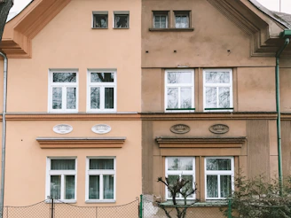 brown and white concrete building