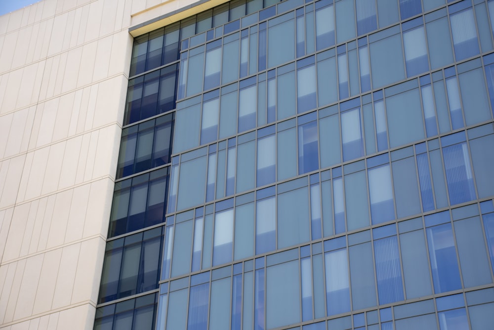 white and blue concrete building