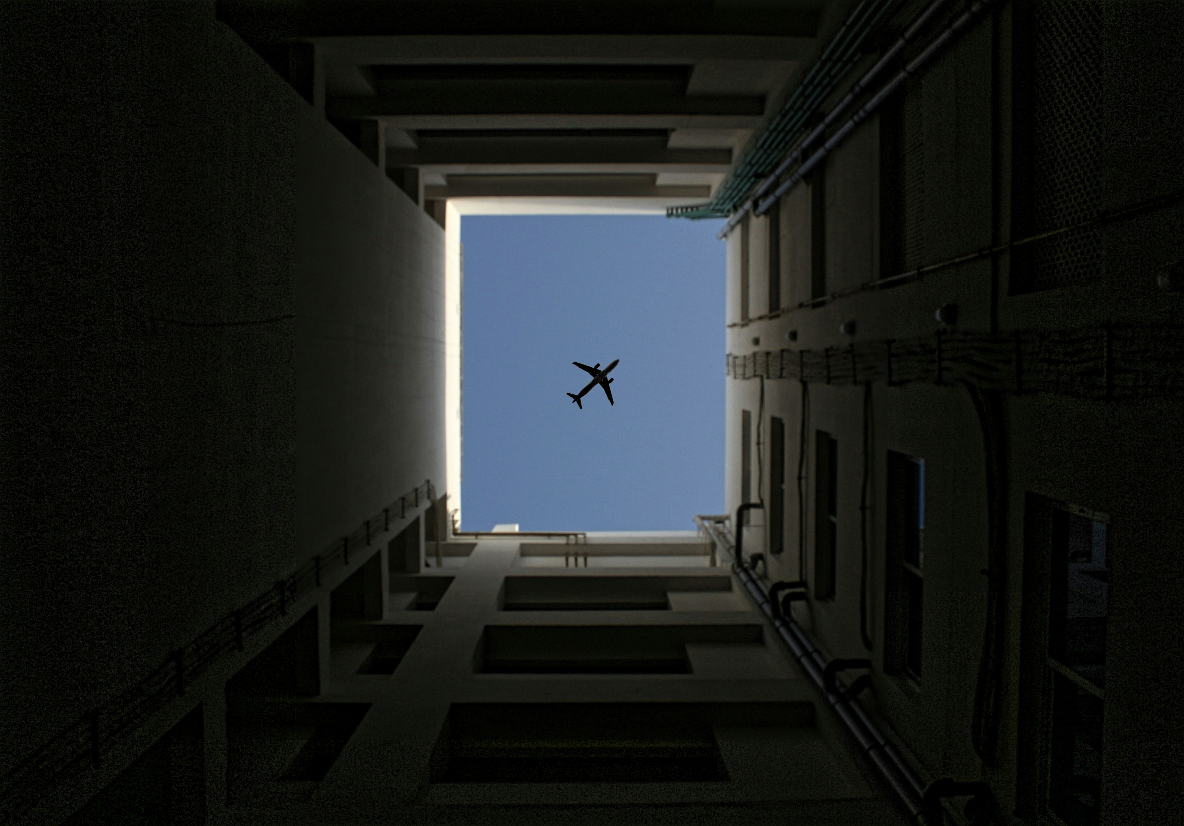 white and black concrete building