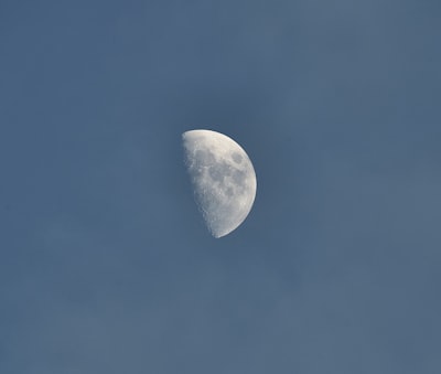 full moon in blue sky celestial google meet background