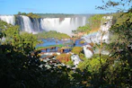 green trees near water falls during daytime