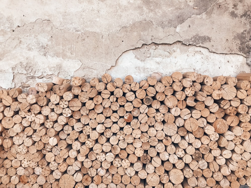 brown and white stones on white concrete floor