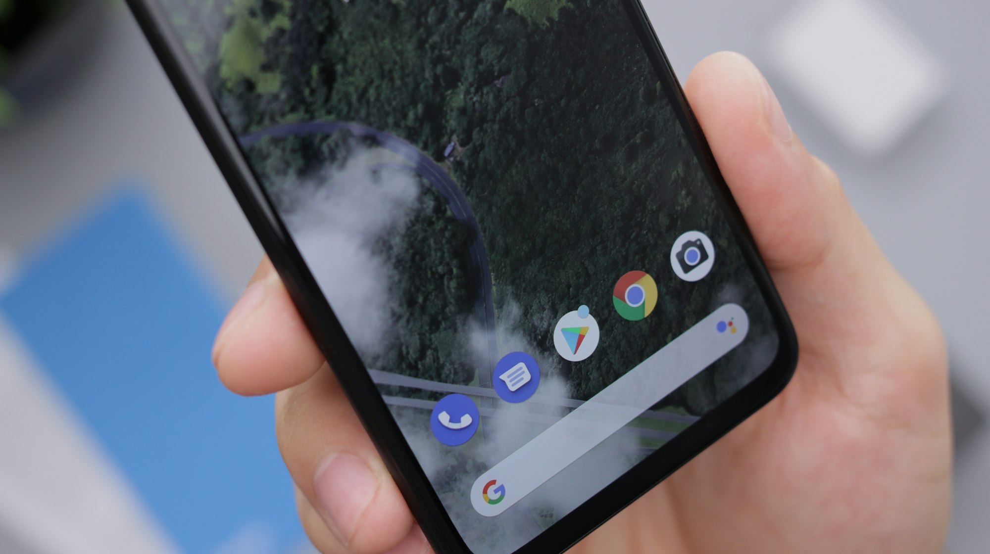 Google Pixel 4a Android Homescreen