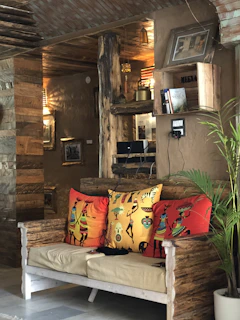 An inviting living space styled with terraloom’s signature pieces, blending rustic charm and bohemian flair.