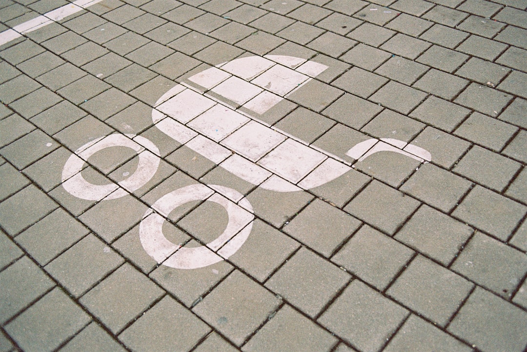 white and black brick floor