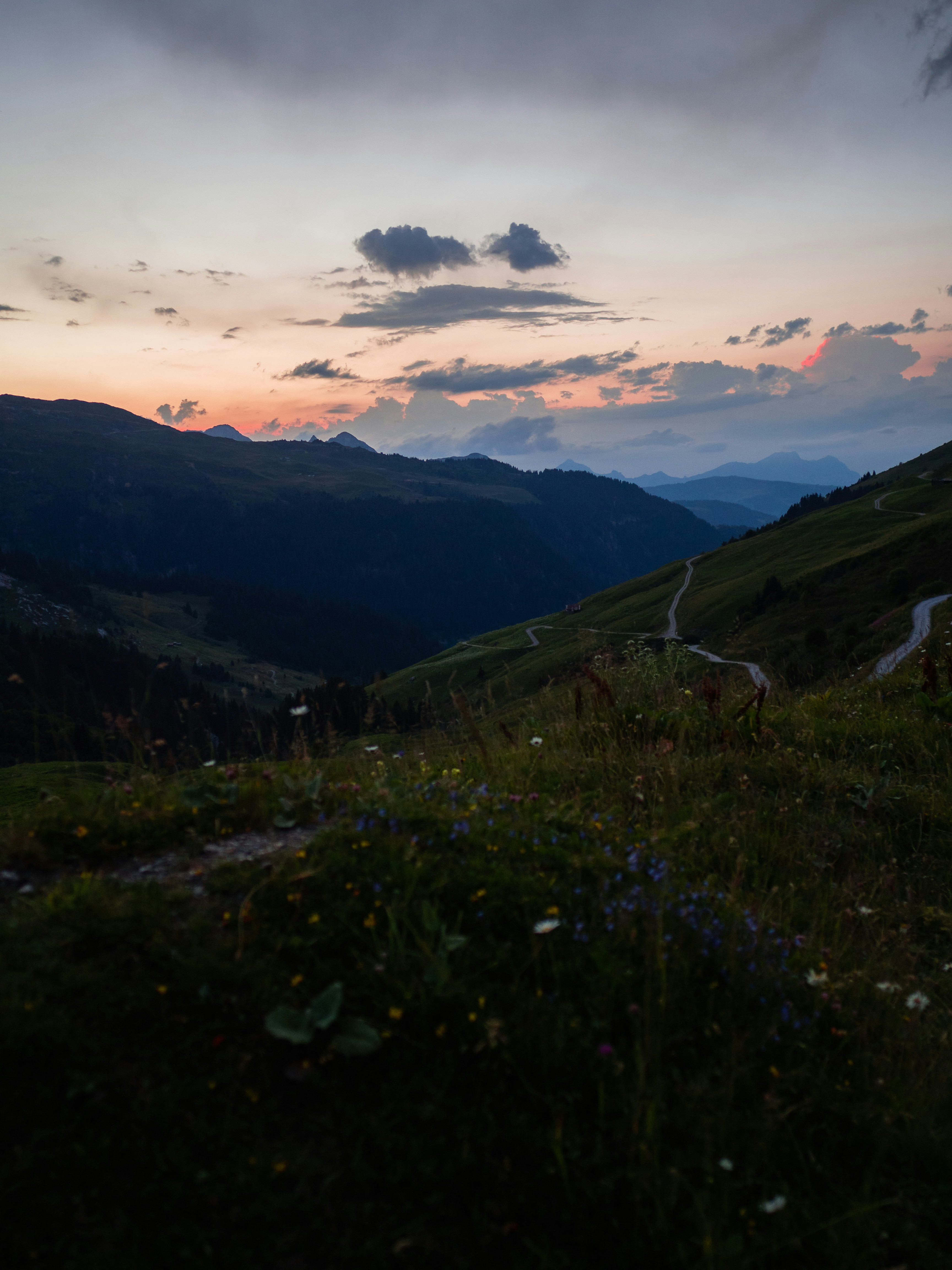 green grass field on mountain during daytime