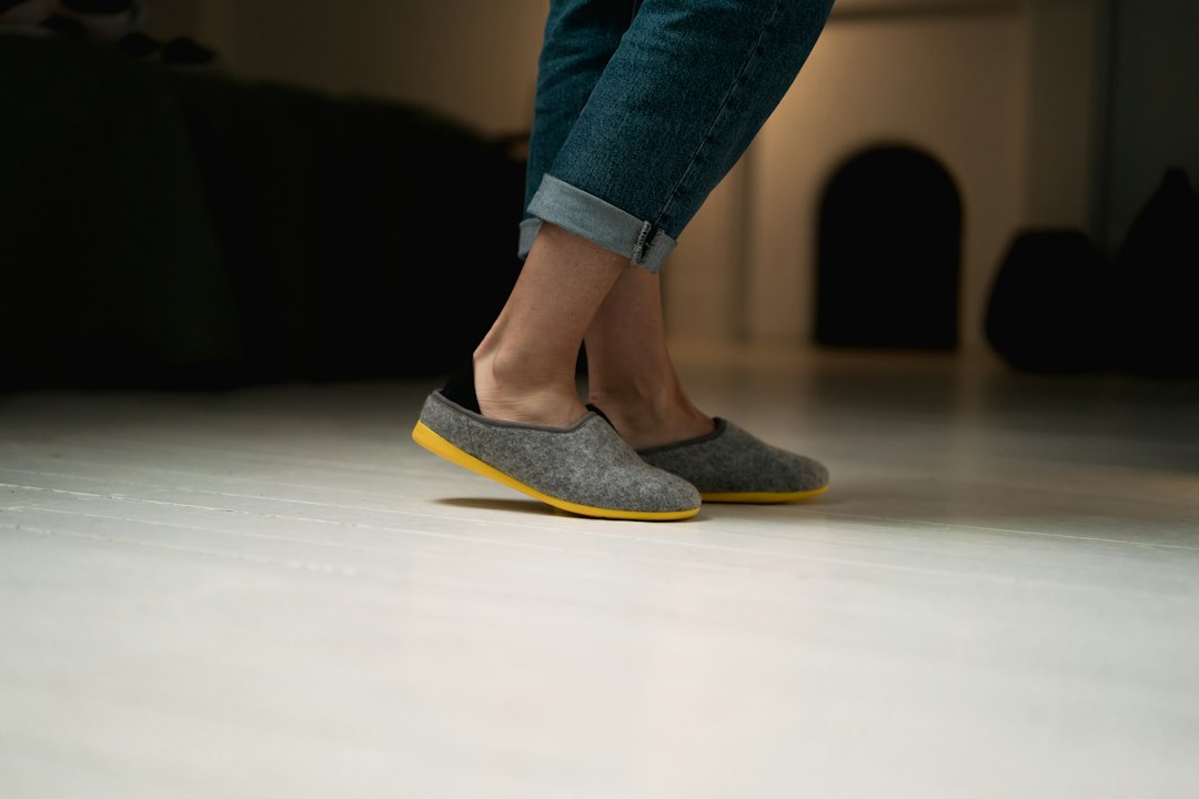 wool slippers pair