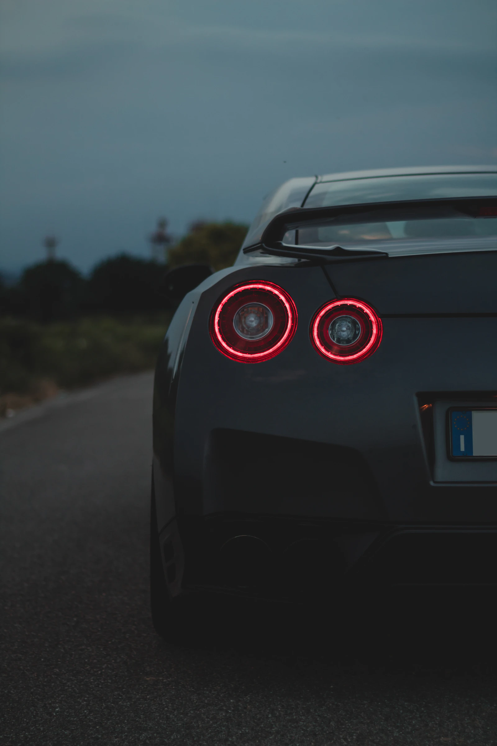 Nissan GT-R on a street in Japan