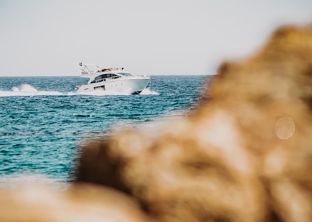 white and black ship on sea during daytime