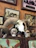 Elegant interior setting featuring a handcrafted cattle skull piece as focal art.