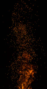 Dynamic fiery digital marketing concept with blazing arrows symbolizing rapid business growth