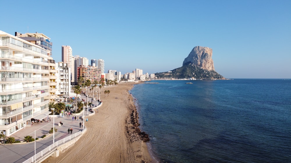 edifícios da cidade perto do mar sob o céu azul durante o dia