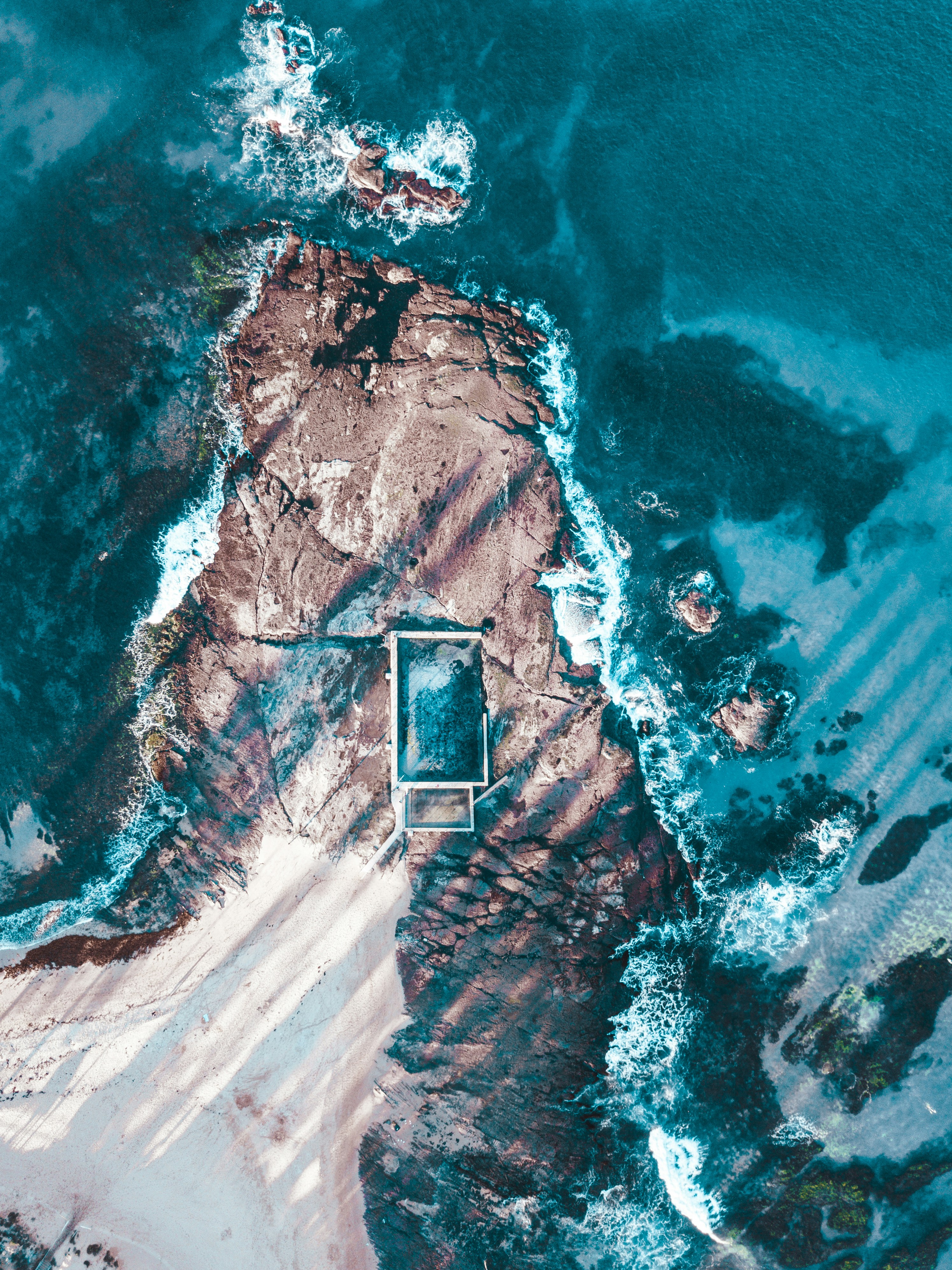 aerial view of body of water during daytime