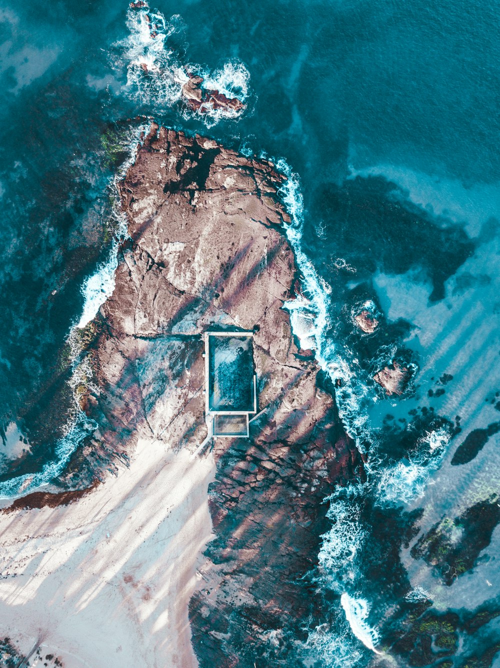 aerial view of body of water during daytime