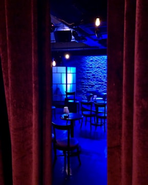 A stylish venue setup for a speed dating night.