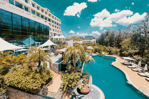 Modern hotel skyline in Kigali, Rwanda