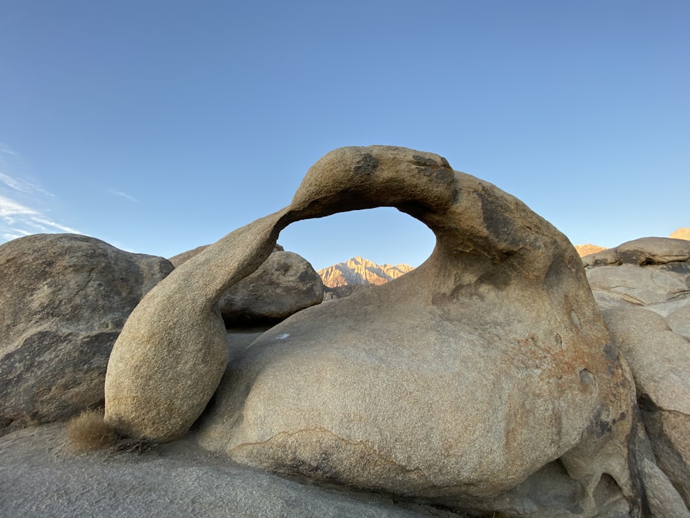 gray rock formation under blue sky during daytime