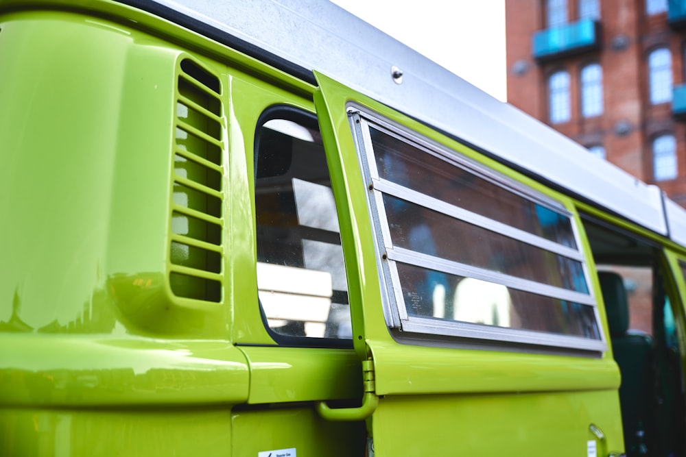 green and white car during daytime