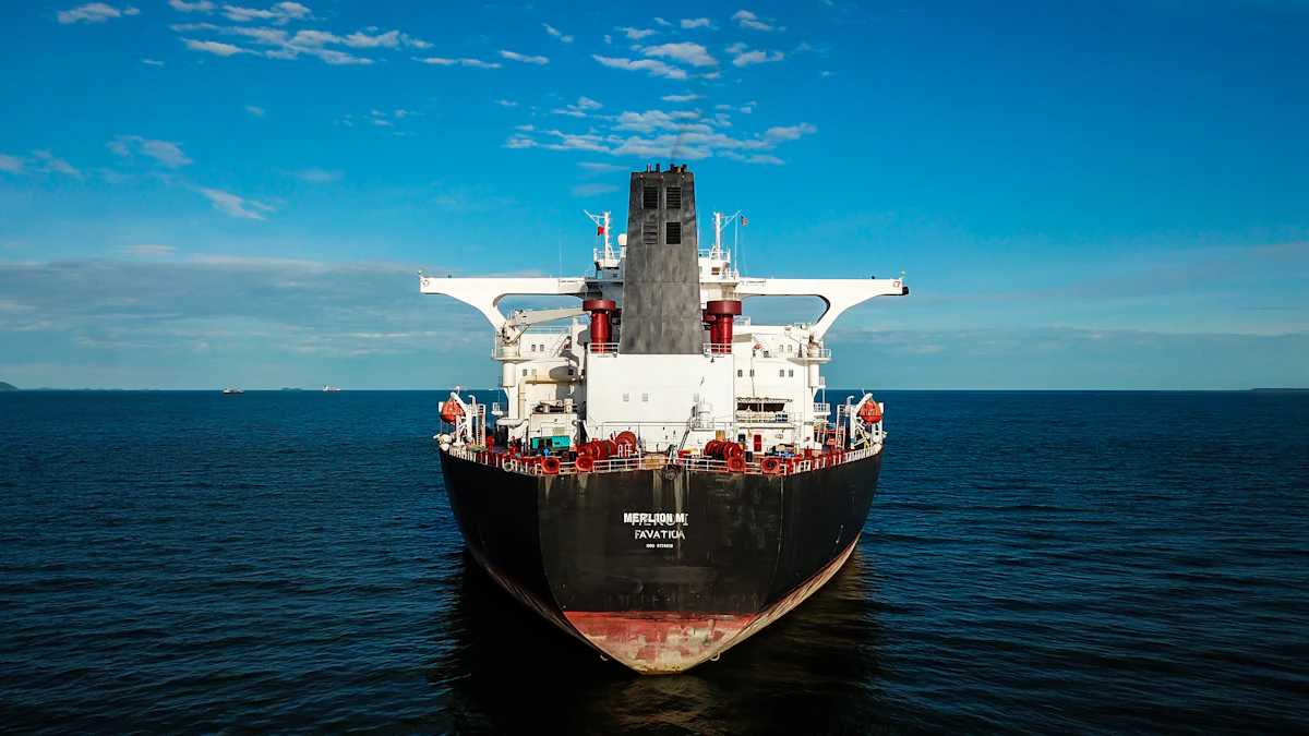 Ship weathering the open sea