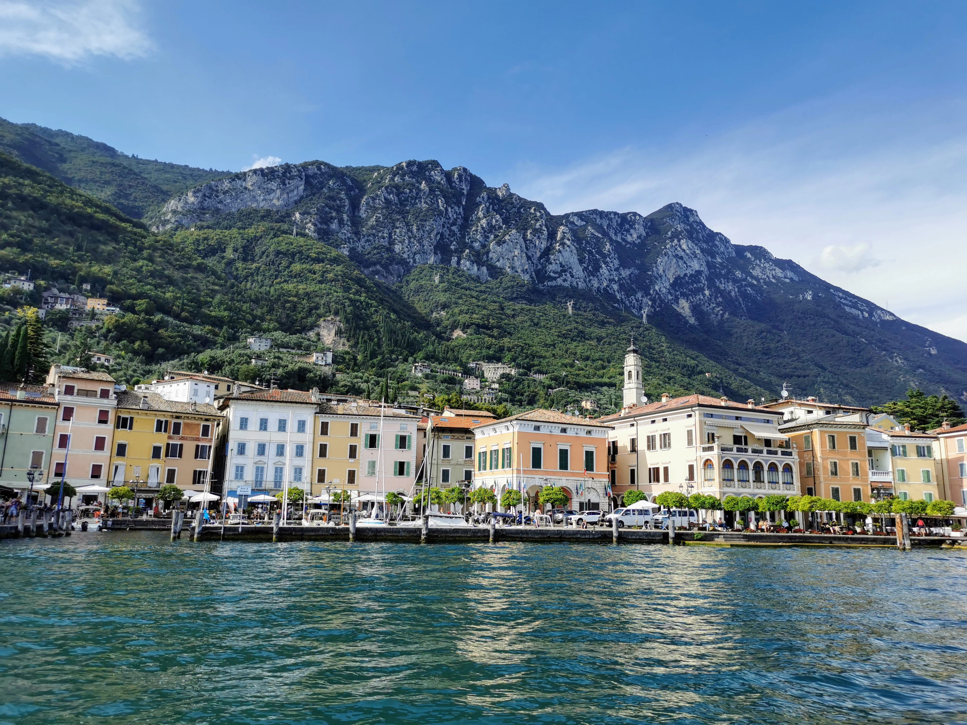 Gargnano's waterfront on Lake Garda