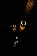 black and white light fixture
