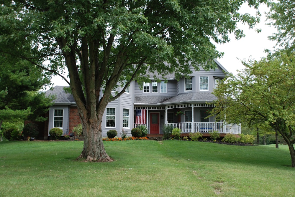 white wooden house near green grass field