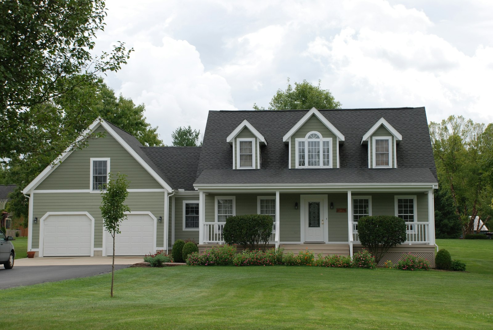 An ordinary house roofline, which is most of the work