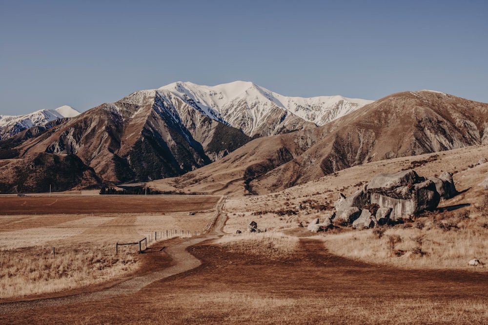 brown and gray mountains under blue sky during daytime