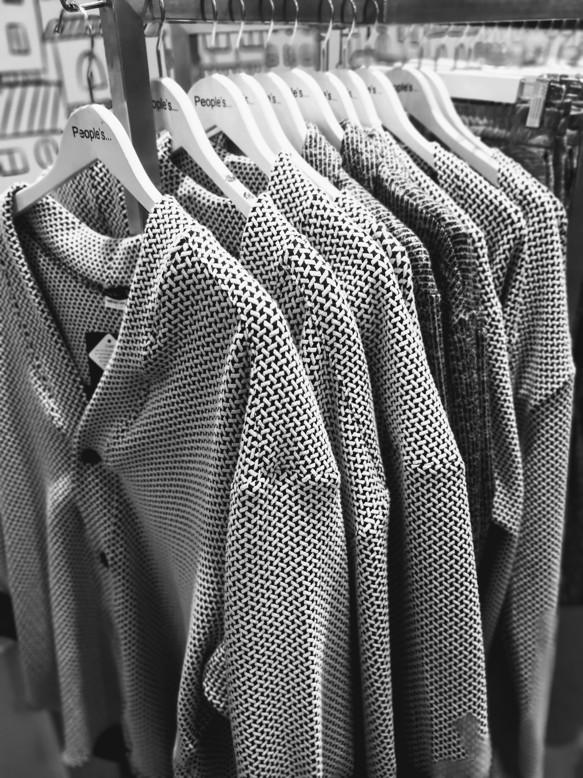 black and white checkered dress shirt