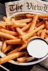 fried fries on white paper