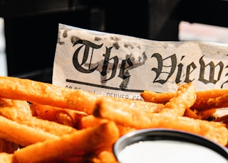 fries on white ceramic bowl