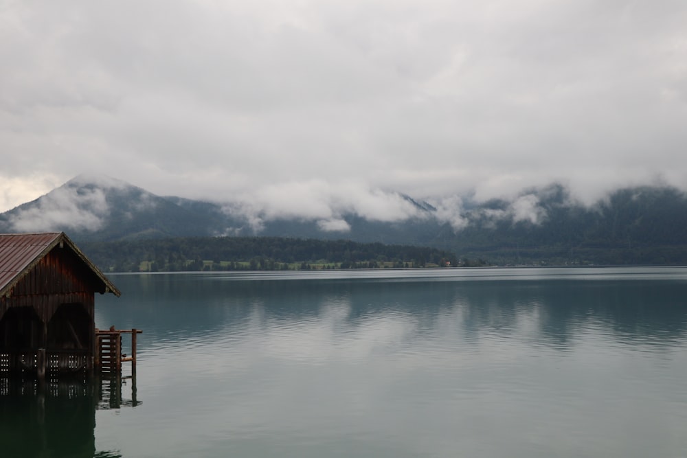 body of water near green trees under white sky during daytime