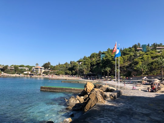 people walking on beach shore during daytime in Kuşadası Turkey