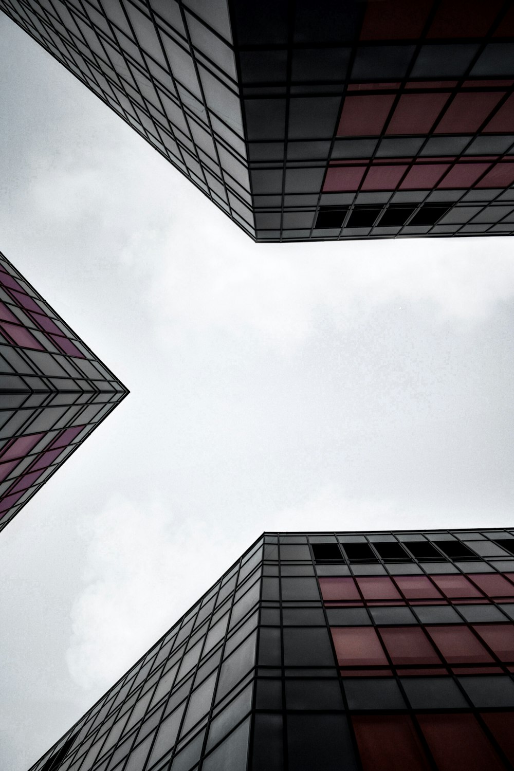 low angle photography of high rise building