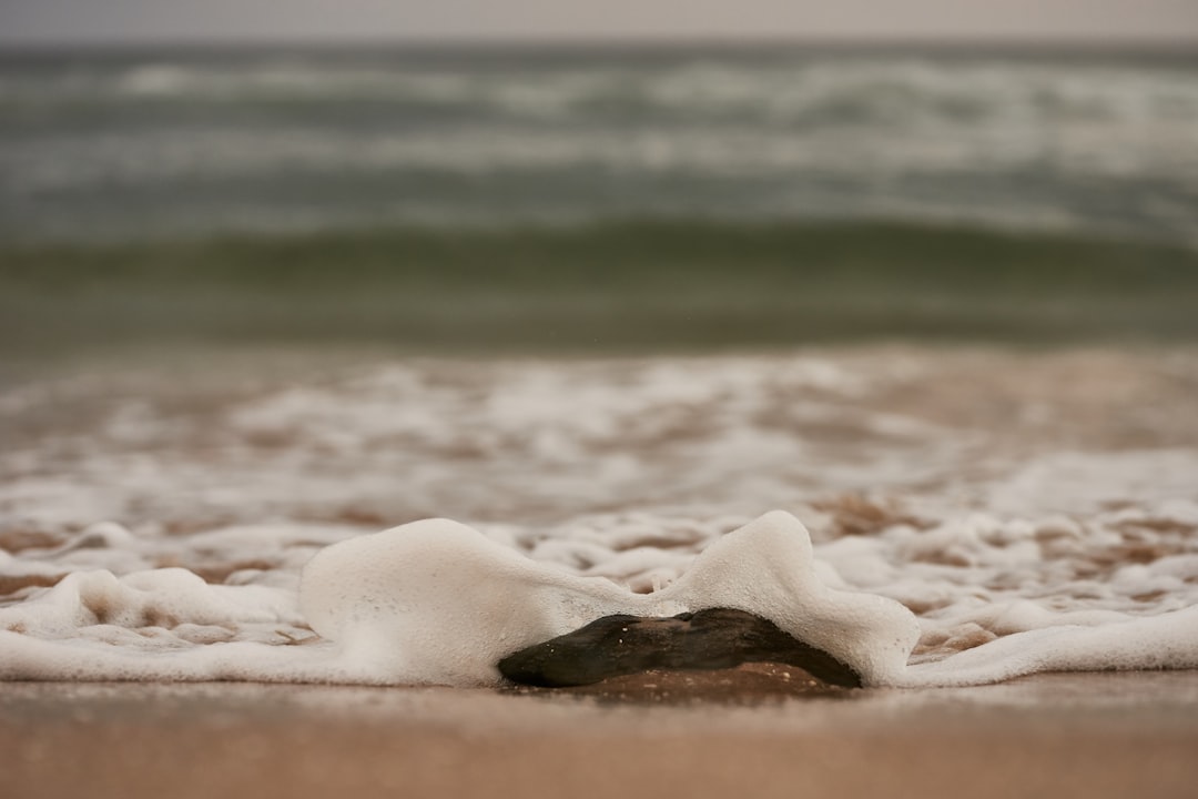 white ice on shore during daytime