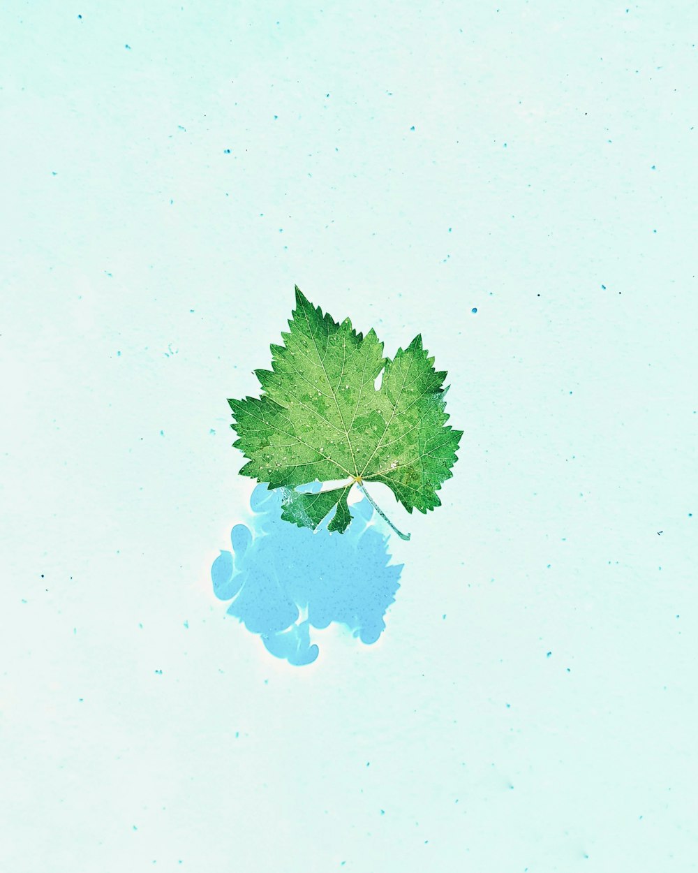 Ilustración de árbol verde y azul