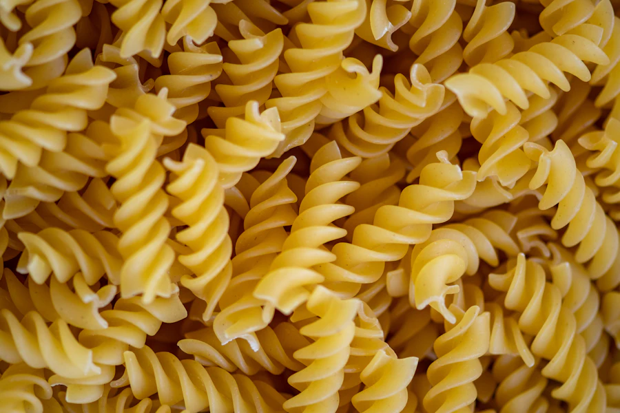 Plato de pasta recién servido