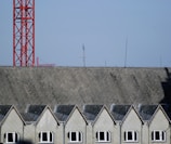 Heatmap showing precise radio frequency coverage in an industrial building.