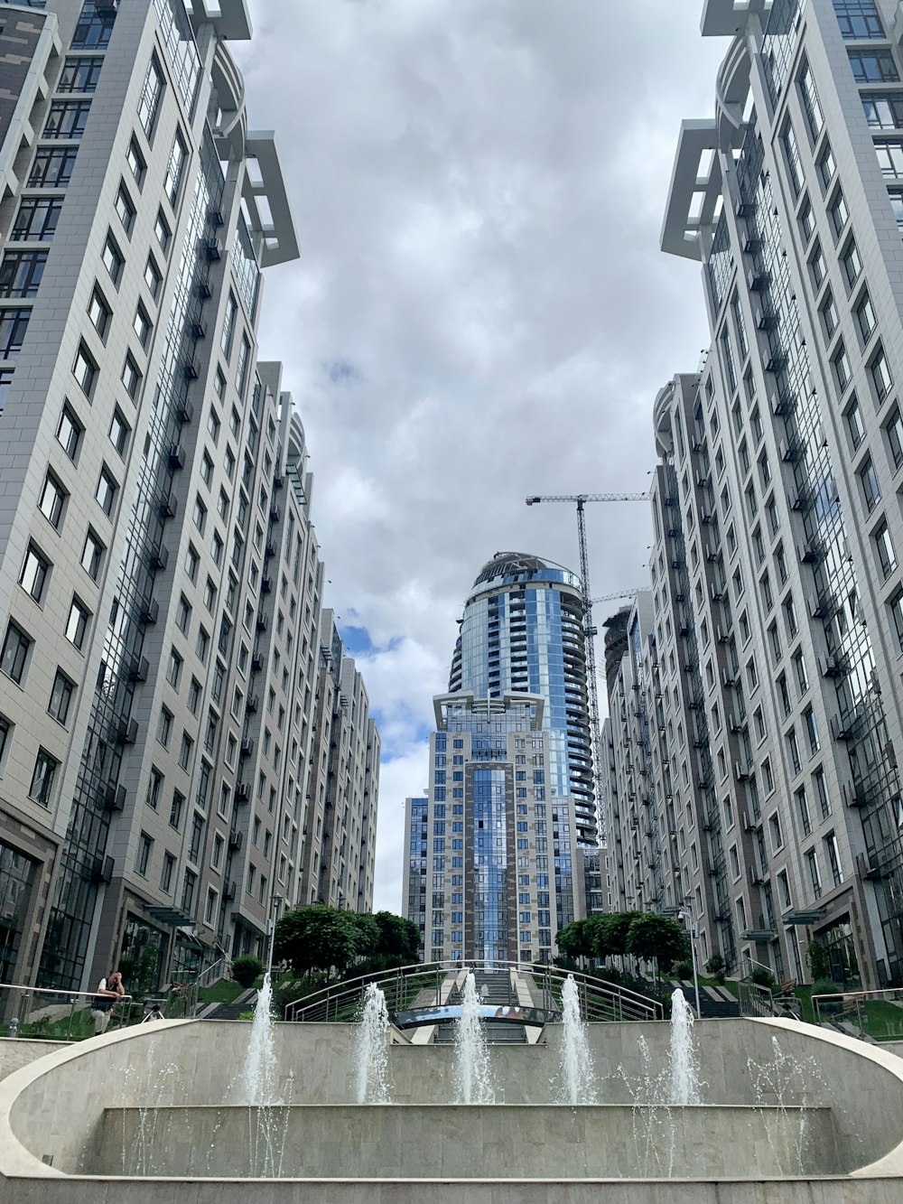 white concrete building under white sky during daytime