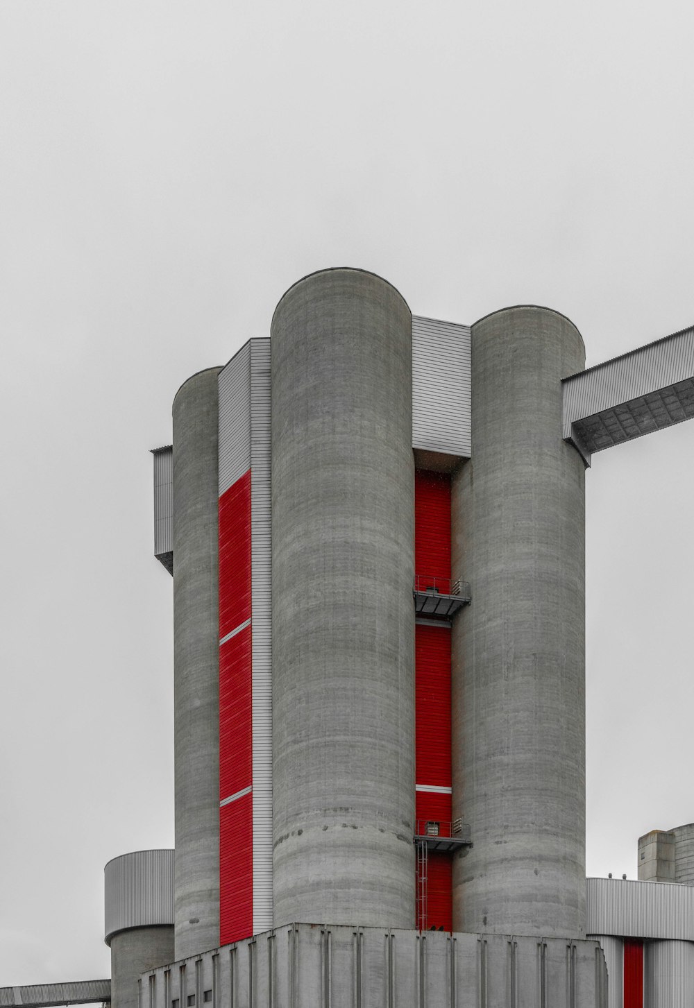 red and gray concrete building