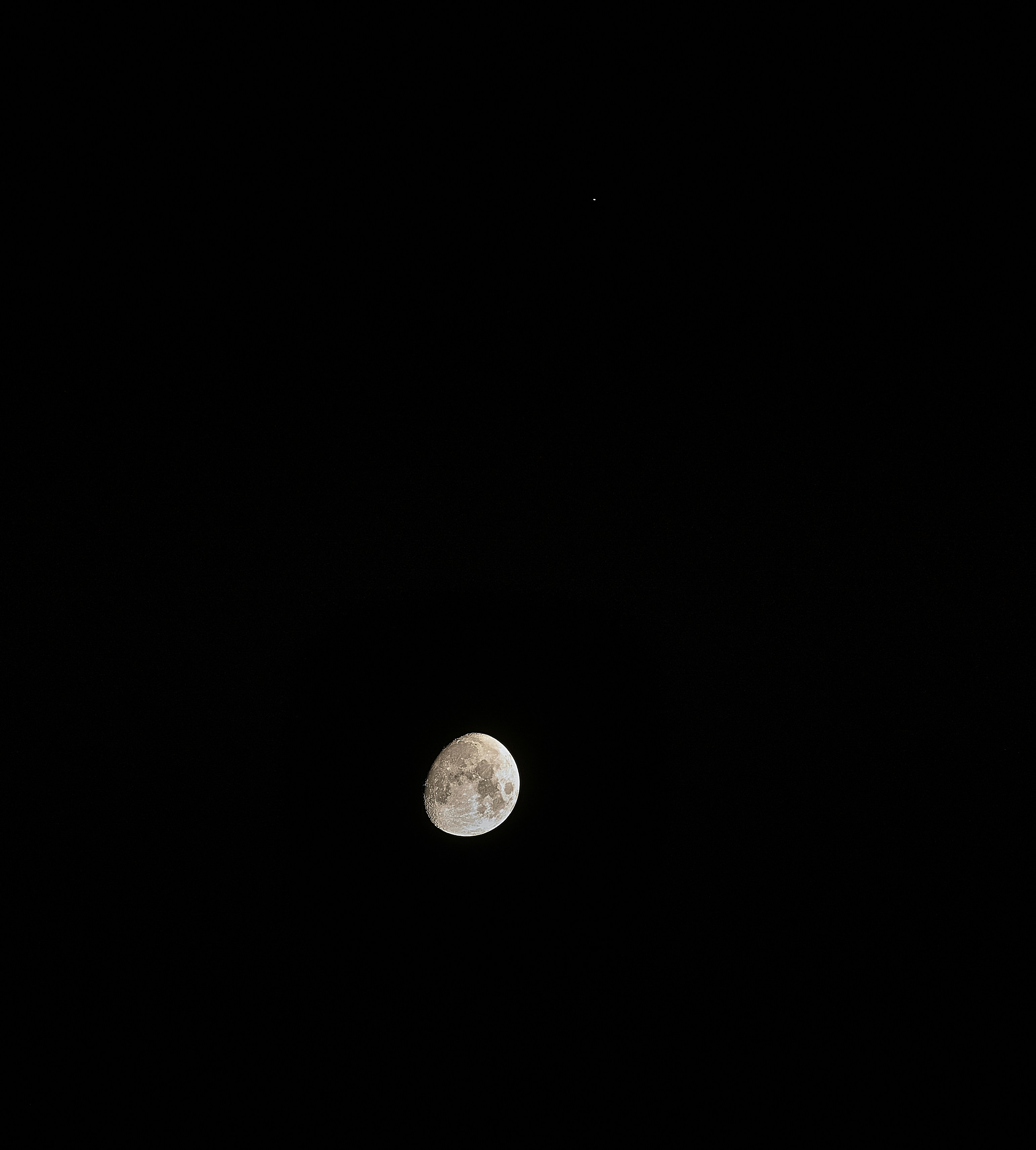 Moon and Saturn