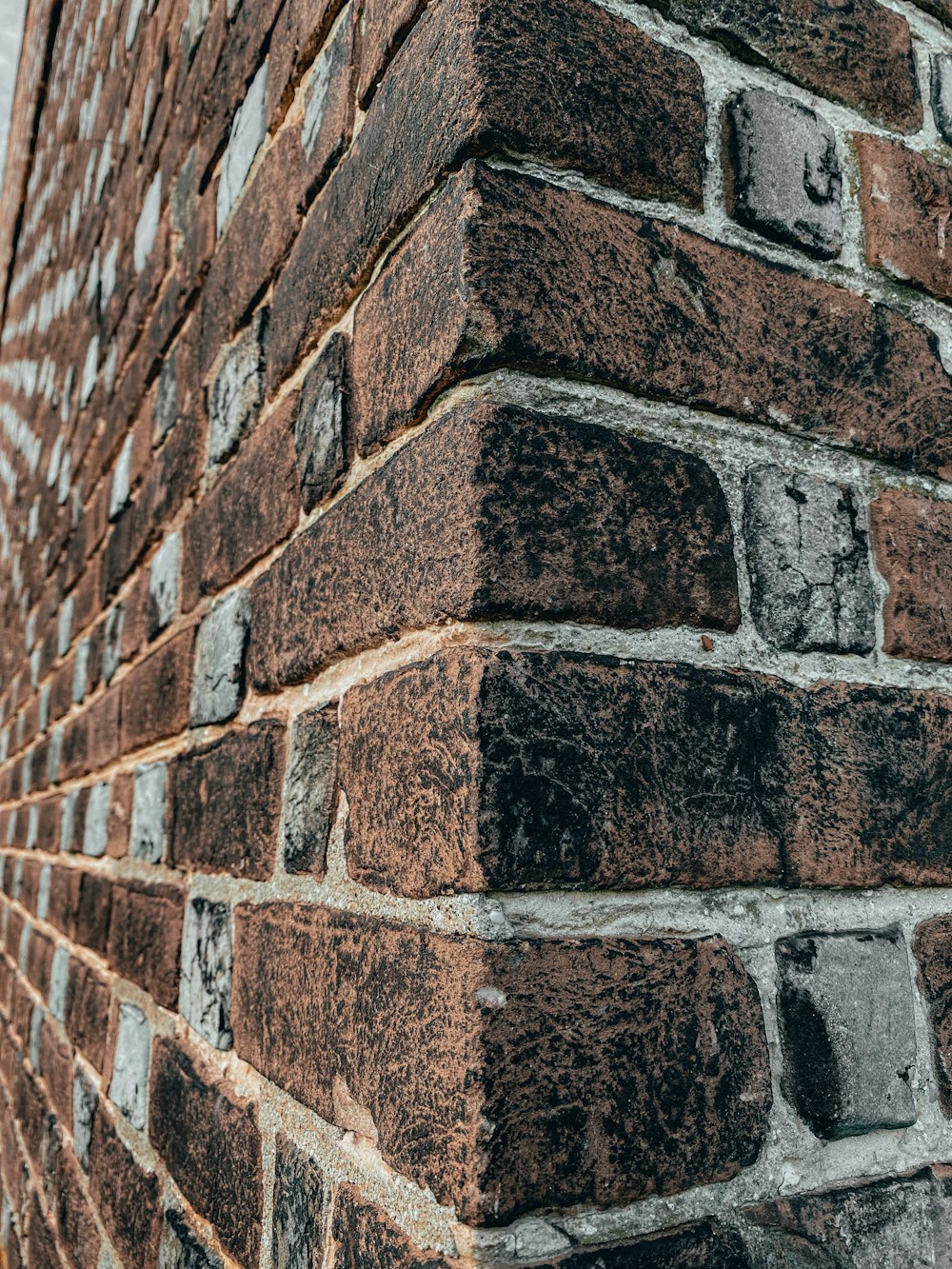 brown and gray brick wall