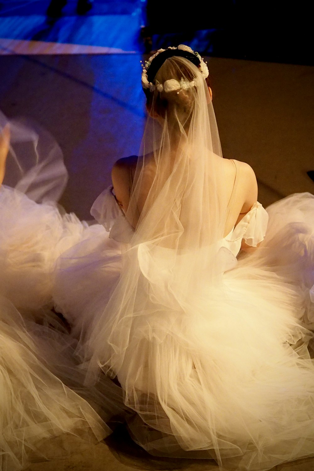 woman in white wedding dress