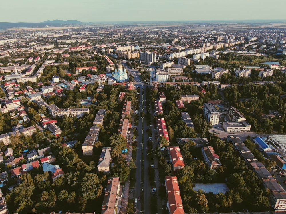 aerial view of city buildings during daytime