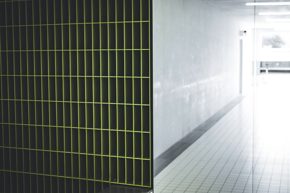 white and green wall tiles