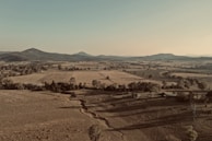 A peaceful rural landscape at sunrise, highlighting America's heartland.
