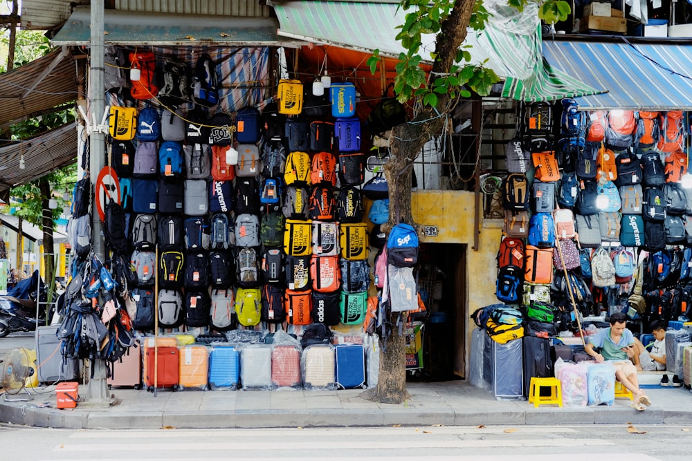 assorted shoes on display in store