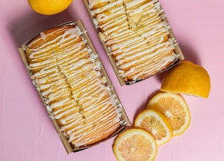 sliced lemon on stainless steel tray