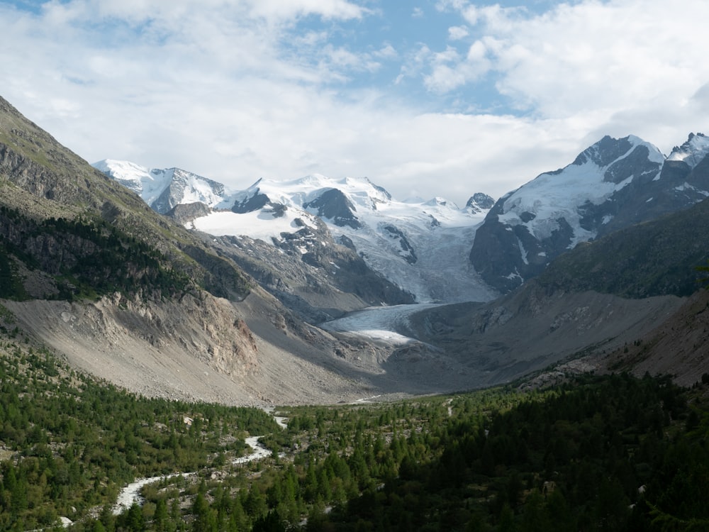 green trees and mountains under white clouds and blue sky during daytime