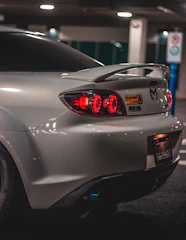 A sleek car with a VIN number highlighted.